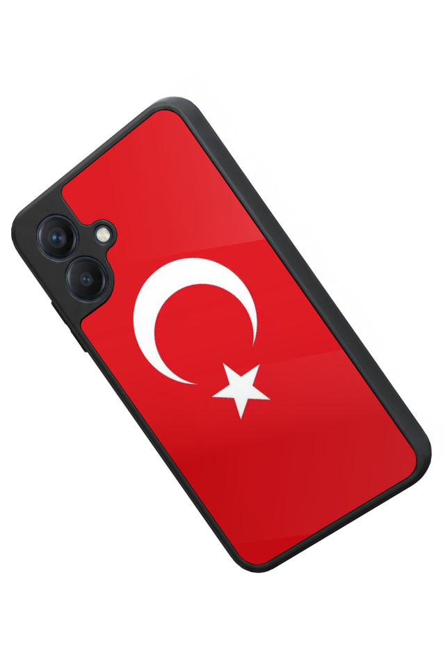 Samsung Galaxy A07 Uyumlu Türk Bayragi Tasarımlı Glossy Premium Kılıf