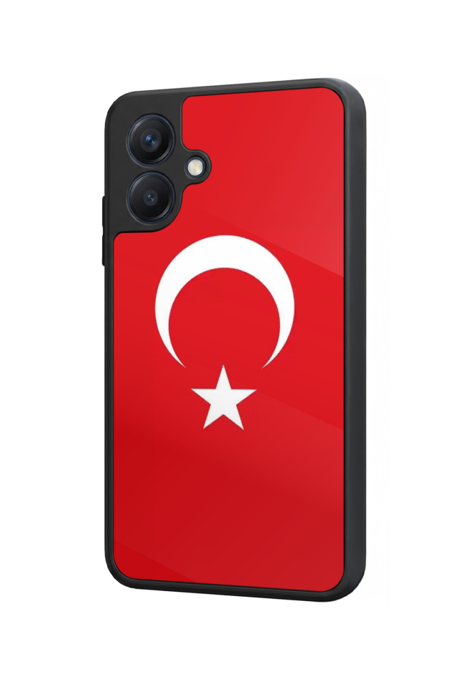 Samsung Galaxy A07 Uyumlu Türk Bayragi Tasarımlı Glossy Premium Kılıf