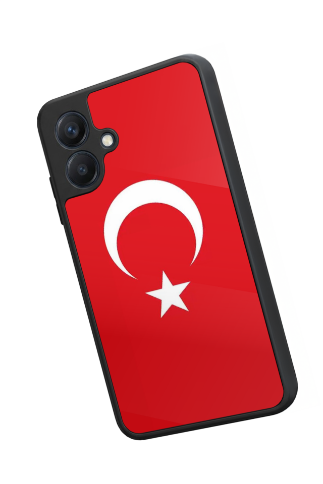 Samsung Galaxy A07 Uyumlu Türk Bayragi Tasarımlı Glossy Premium Kılıf