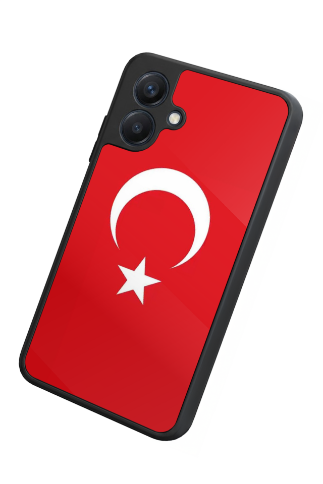 Samsung Galaxy A07 Uyumlu Türk Bayragi Tasarımlı Glossy Premium Kılıf