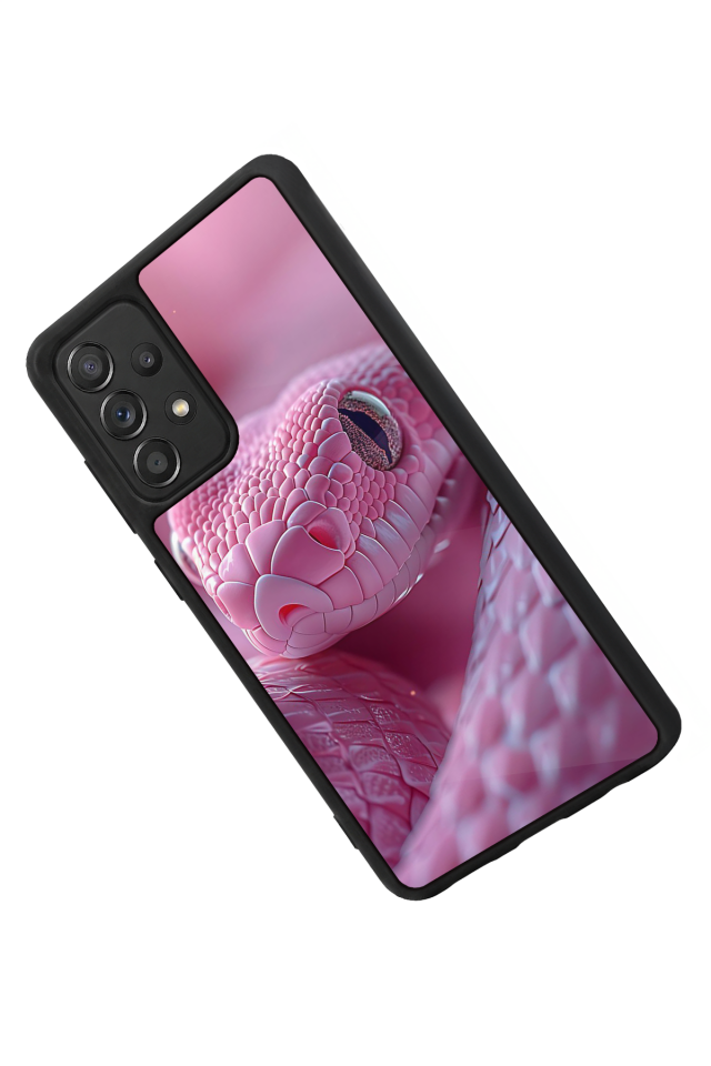 Samsung Galaxy A72 Uyumlu Yılan Tasarımlı Glossy Premium Kılıf