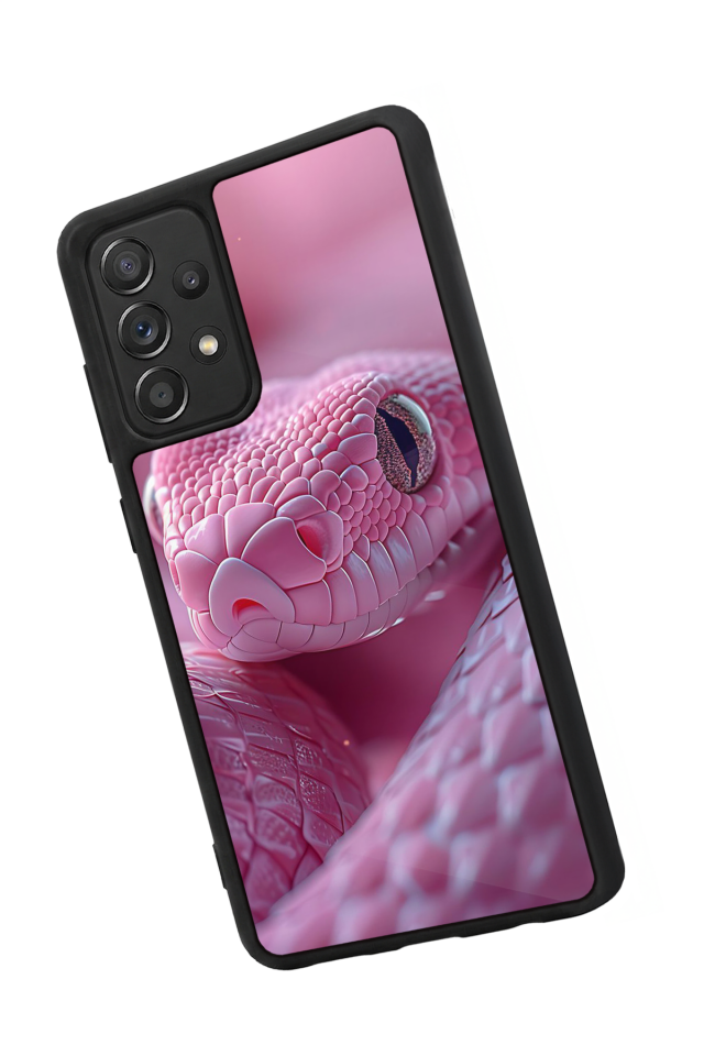 Samsung Galaxy A72 Uyumlu Yılan Tasarımlı Glossy Premium Kılıf