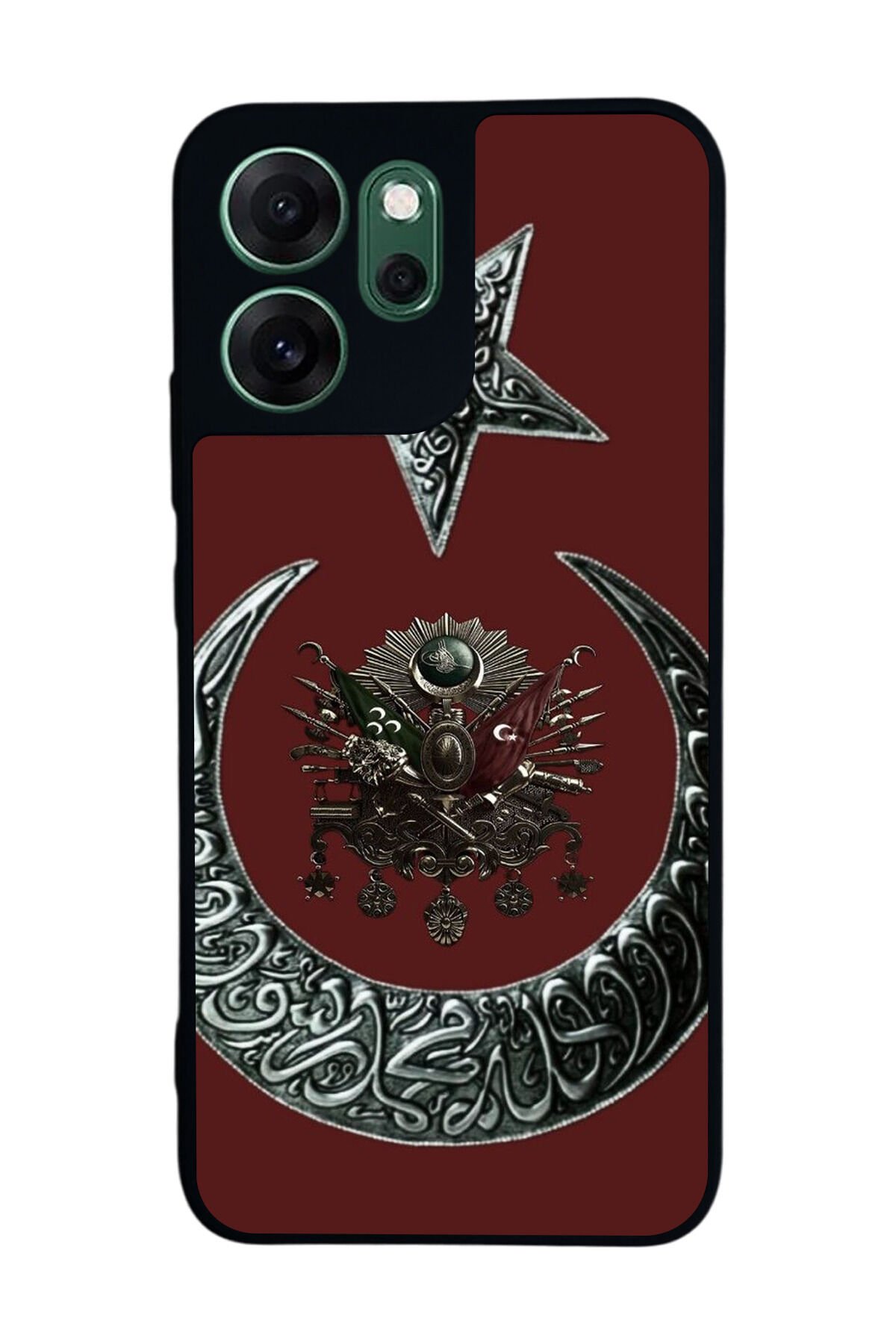 Oppo Reno 14F Uyumlu Osmanli Tugrasi Tasarımlı Glossy Premium Kılıf