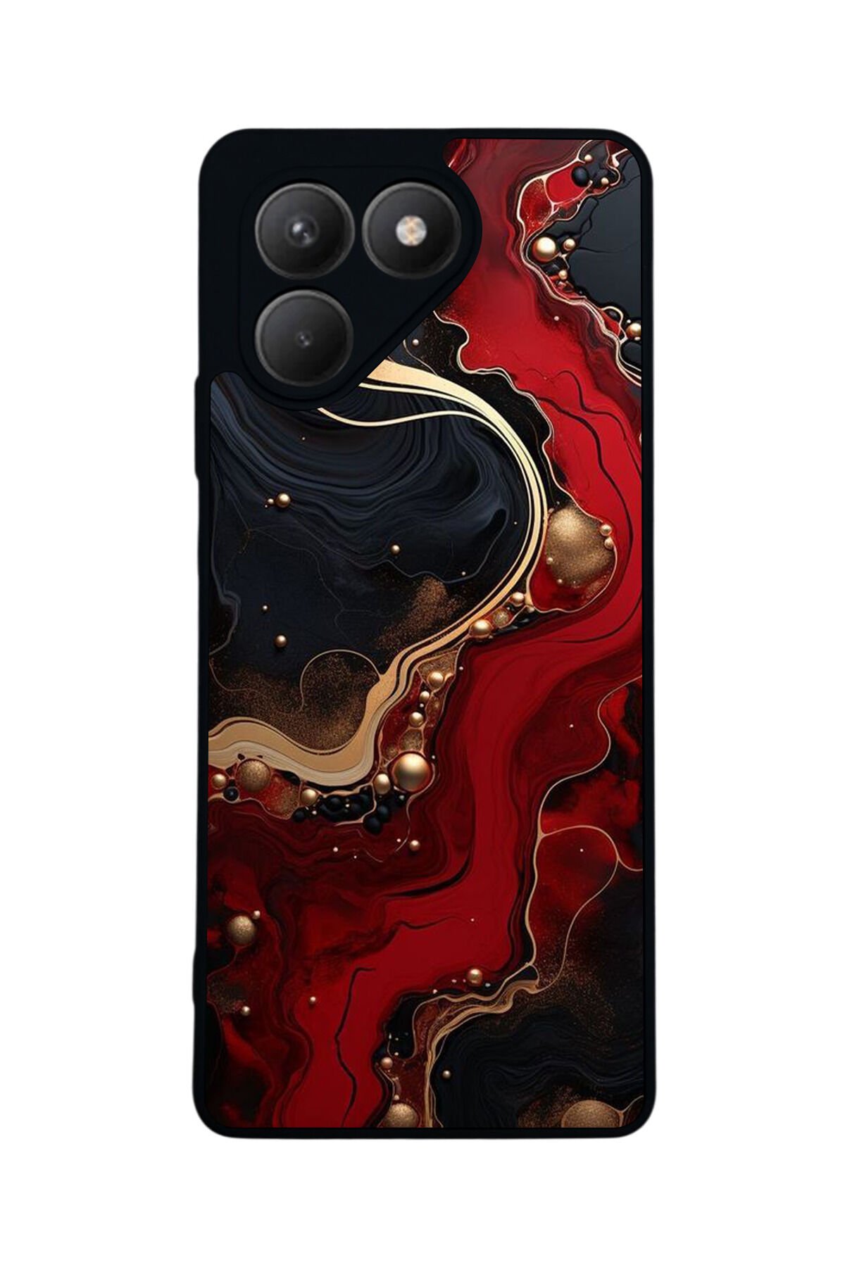 Tecno Pova 7 Mat Uyumlu Siyah Kılıf – Yumuşak Silikon, Koruyucu, Şok Emici Kapak