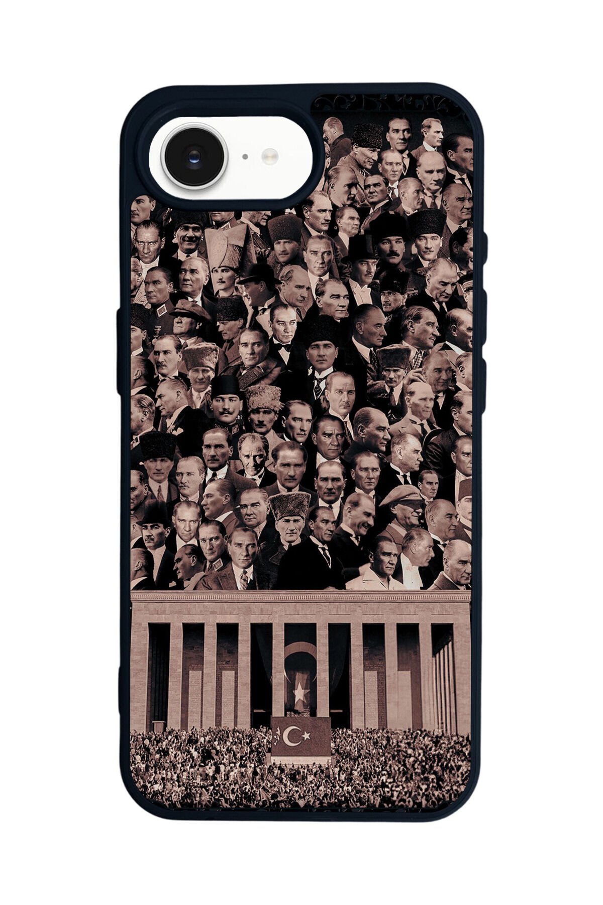 iPhone 16E Uyumlu Mustafa Kemal Ataturk Tasarımlı Glossy Premium Kılıf