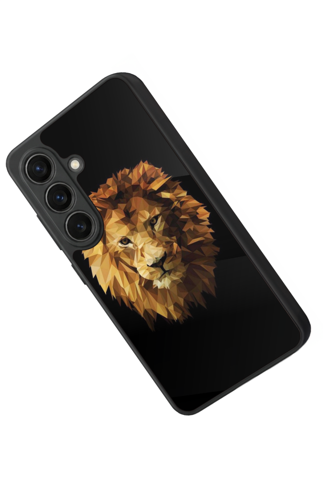 Samsung Galaxy S26 Uyumlu Aslan Tasarımlı Glossy Premium Kılıf