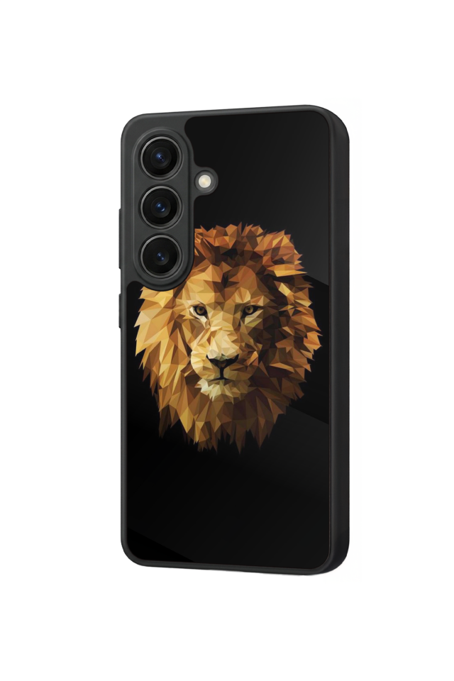Samsung Galaxy S26 Uyumlu Aslan Tasarımlı Glossy Premium Kılıf