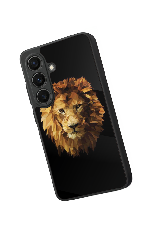 Samsung Galaxy S26 Uyumlu Aslan Tasarımlı Glossy Premium Kılıf