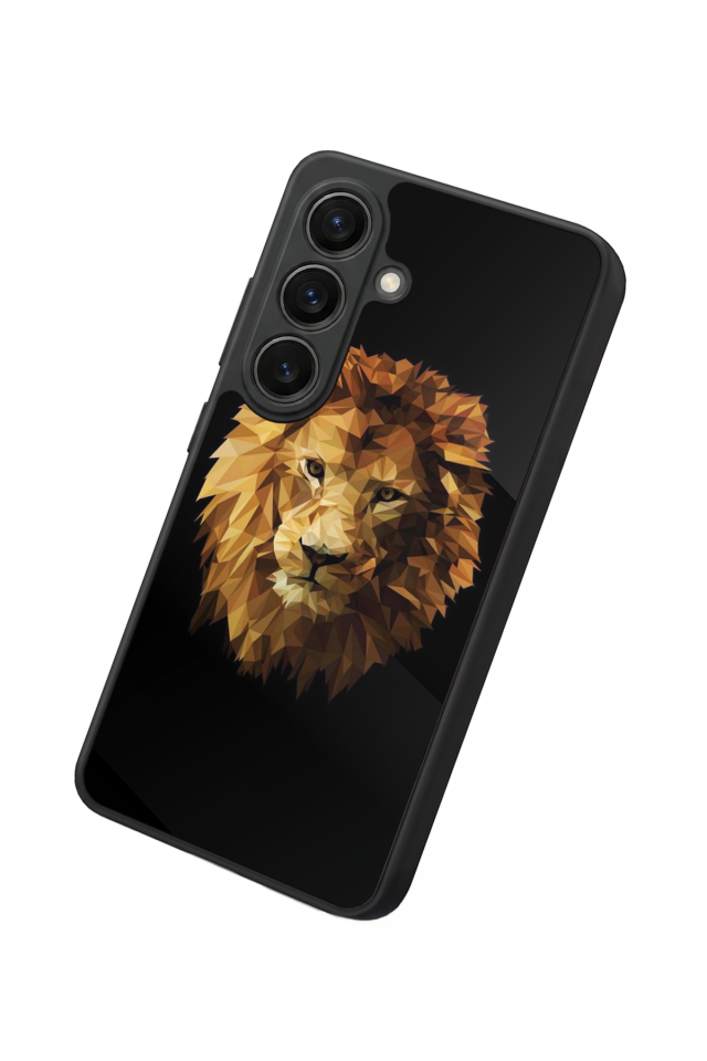 Samsung Galaxy S26 Uyumlu Aslan Tasarımlı Glossy Premium Kılıf