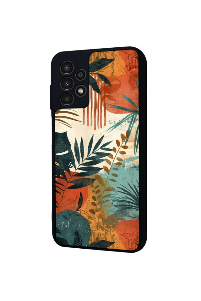 Samsung Galaxy A13 Uyumlu Botanik Tasarımlı Glossy Premium Kılıf