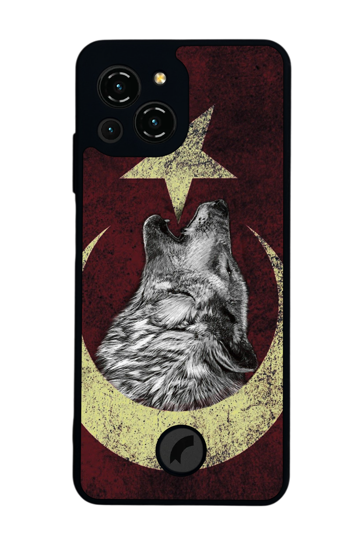 Reeder S23 Pro Max Uyumlu Bozkurt Tasarımlı Glossy Premium Kılıf