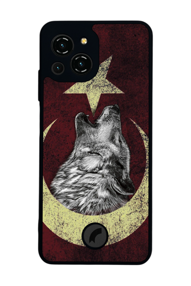 Reeder S23 Pro Max Uyumlu Bozkurt Tasarımlı Glossy Premium Kılıf