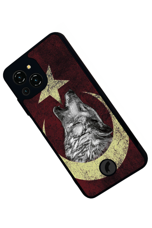 Reeder S23 Pro Max Uyumlu Bozkurt Tasarımlı Glossy Premium Kılıf