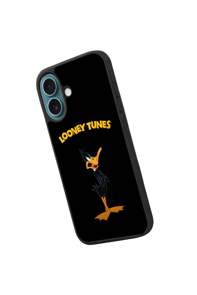 iPhone 16 Uyumlu Daffy duck Tasarımlı Glossy Premium Kılıf