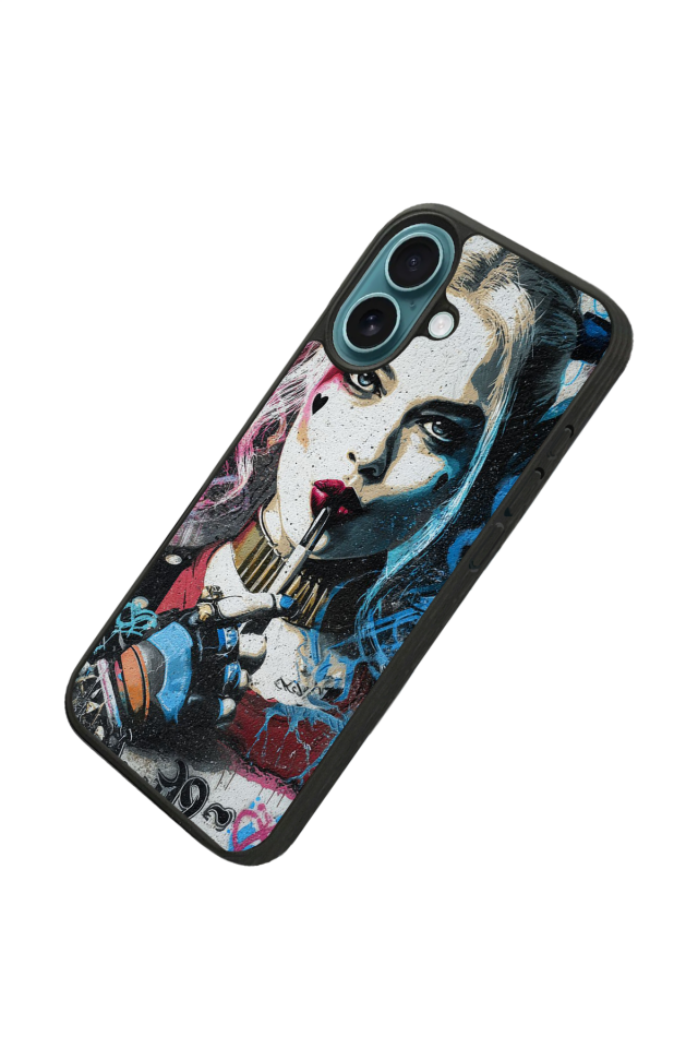 iPhone 16 Plus Uyumlu HarleyQueen Tasarımlı Glossy Premium Kılıf