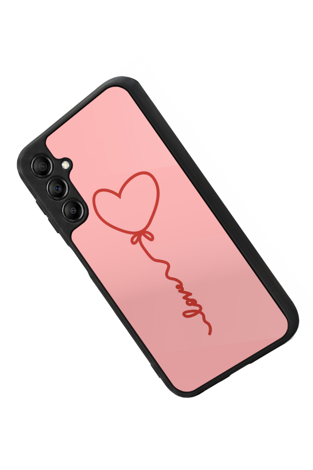 Samsung Galaxy A14 Uyumlu Kalp Love Tasarımlı Glossy Premium Kılıf