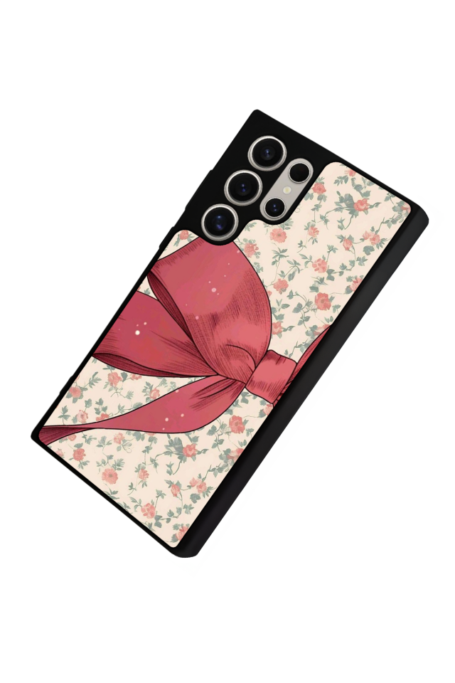 Samsung Galaxy S23 Ultra Uyumlu Kurdele Tasarımlı Glossy Premium Kılıf
