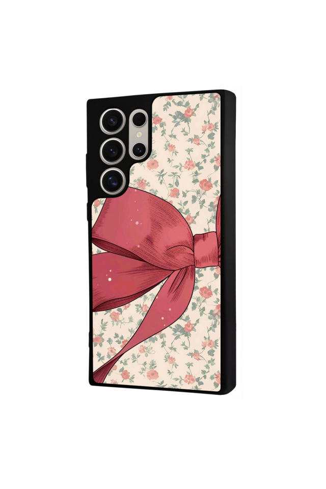 Samsung Galaxy S23 Ultra Uyumlu Kurdele Tasarımlı Glossy Premium Kılıf