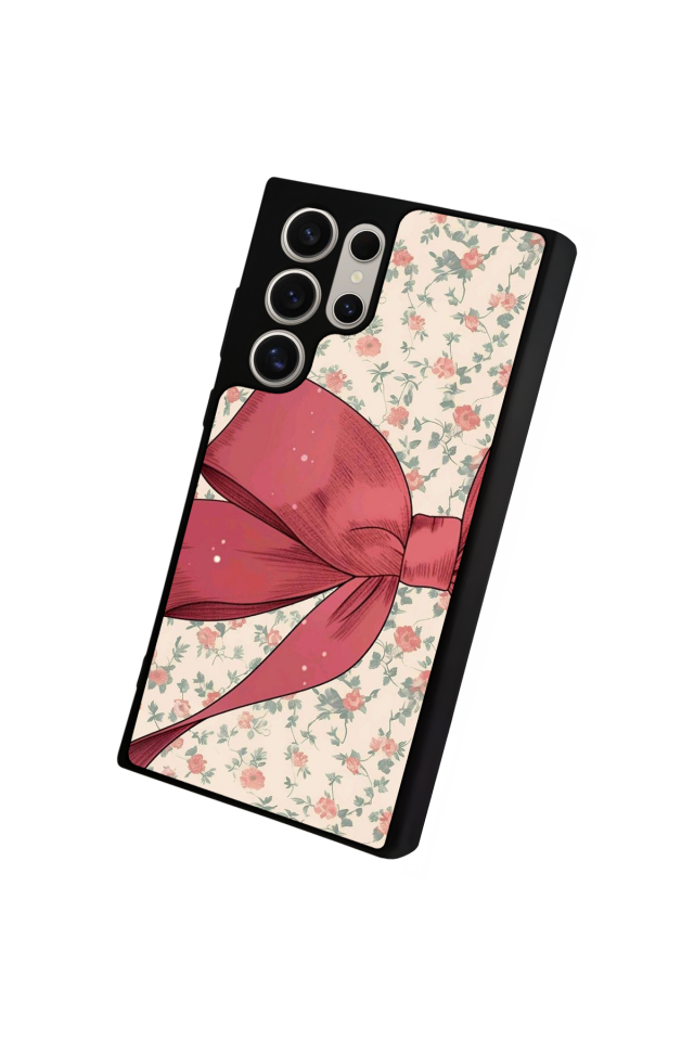 Samsung Galaxy S23 Ultra Uyumlu Kurdele Tasarımlı Glossy Premium Kılıf