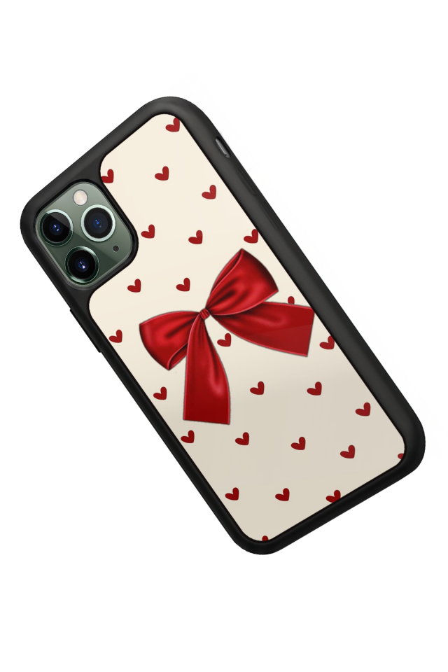 iPhone 11 Pro Uyumlu Kurdele Tasarımlı Glossy Premium Kılıf