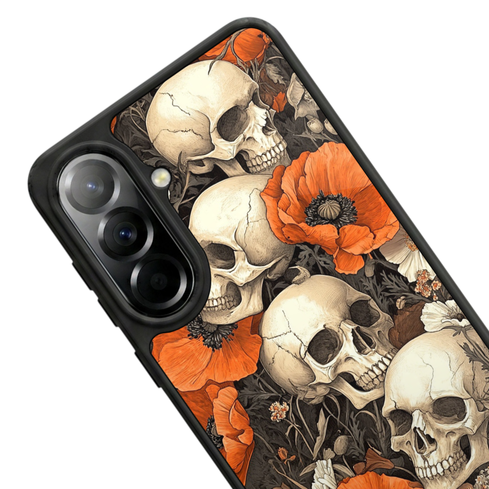 Samsung Galaxy A57 Uyumlu KuruKafa Tasarımlı Glossy Premium Kılıf