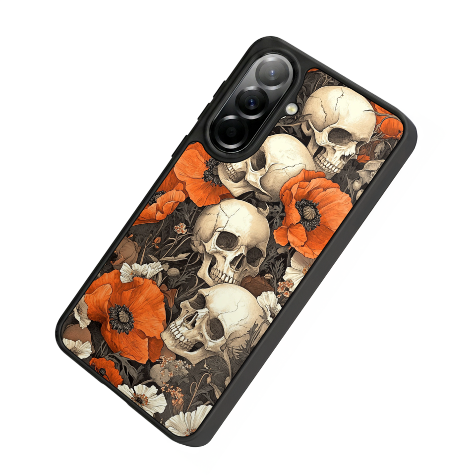 Samsung Galaxy A57 Uyumlu KuruKafa Tasarımlı Glossy Premium Kılıf