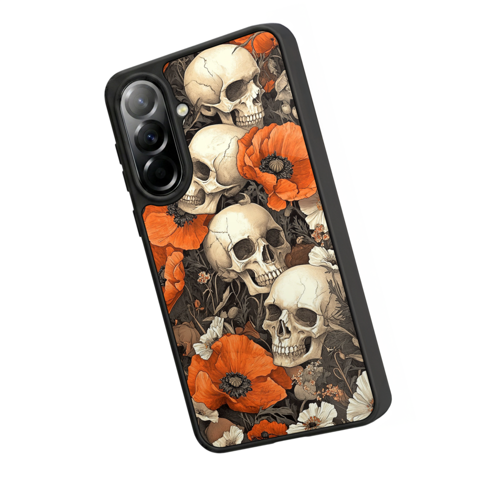 Samsung Galaxy A57 Uyumlu KuruKafa Tasarımlı Glossy Premium Kılıf