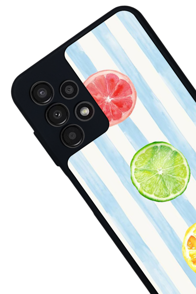 Samsung Galaxy A23 Uyumlu Limon Tasarımlı Glossy Premium Kılıf