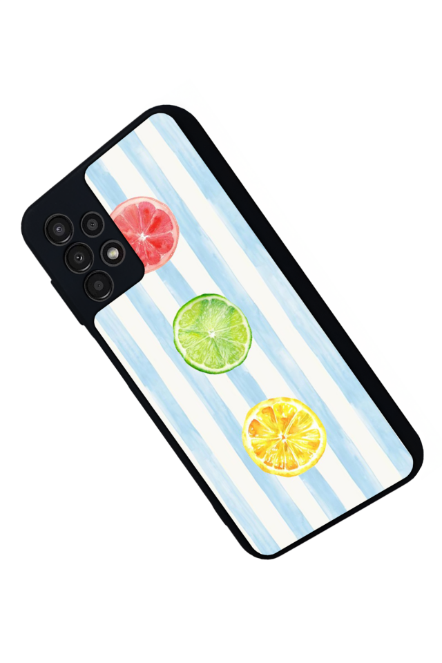 Samsung Galaxy A23 Uyumlu Limon Tasarımlı Glossy Premium Kılıf