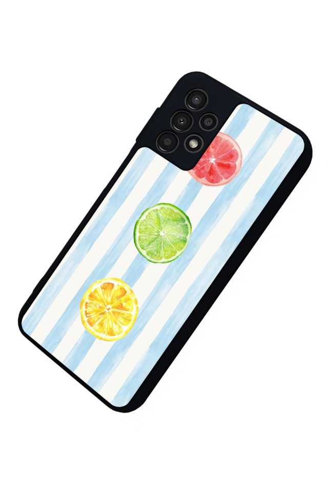 Samsung Galaxy A23 Uyumlu Limon Tasarımlı Glossy Premium Kılıf