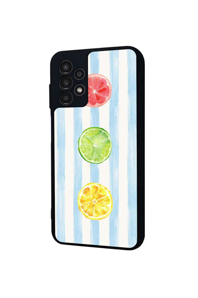 Samsung Galaxy A23 Uyumlu Limon Tasarımlı Glossy Premium Kılıf