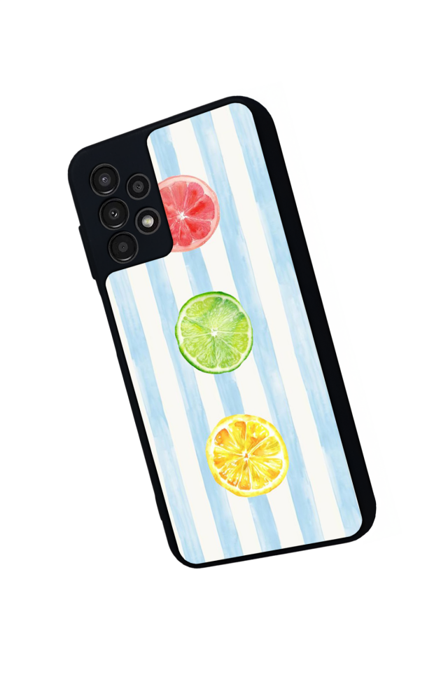 Samsung Galaxy A23 Uyumlu Limon Tasarımlı Glossy Premium Kılıf