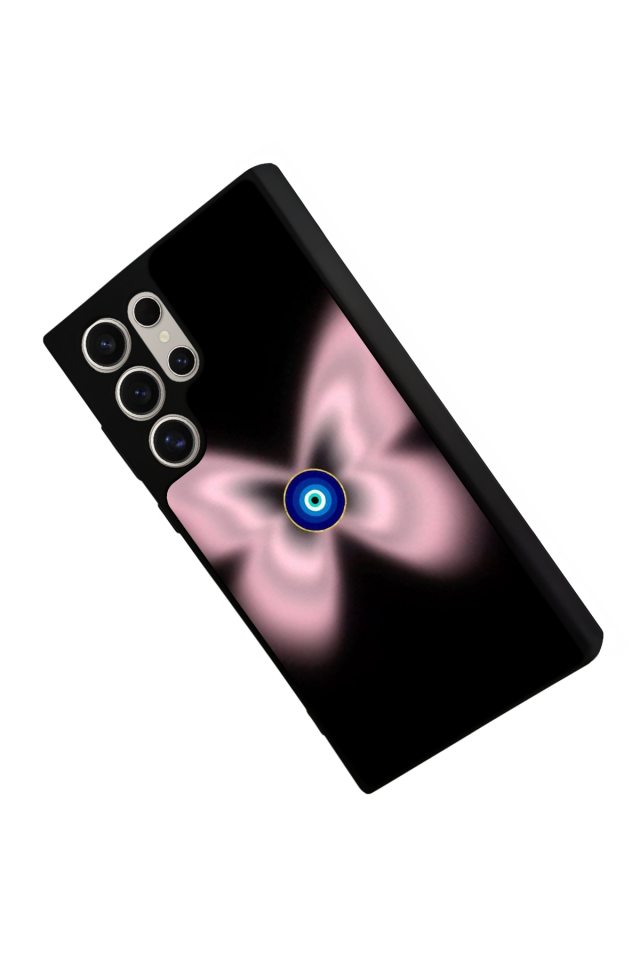 Samsung Galaxy S24 Ultra Uyumlu Nazar Tasarımlı Glossy Premium Kılıf