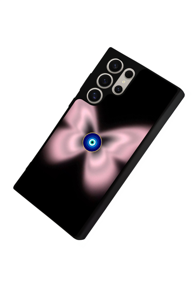 Samsung Galaxy S24 Ultra Uyumlu Nazar Tasarımlı Glossy Premium Kılıf