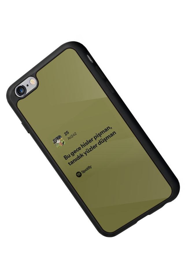 iPhone 6 Plus Uyumlu Sarki Sozleri Tasarımlı Glossy Premium Kılıf