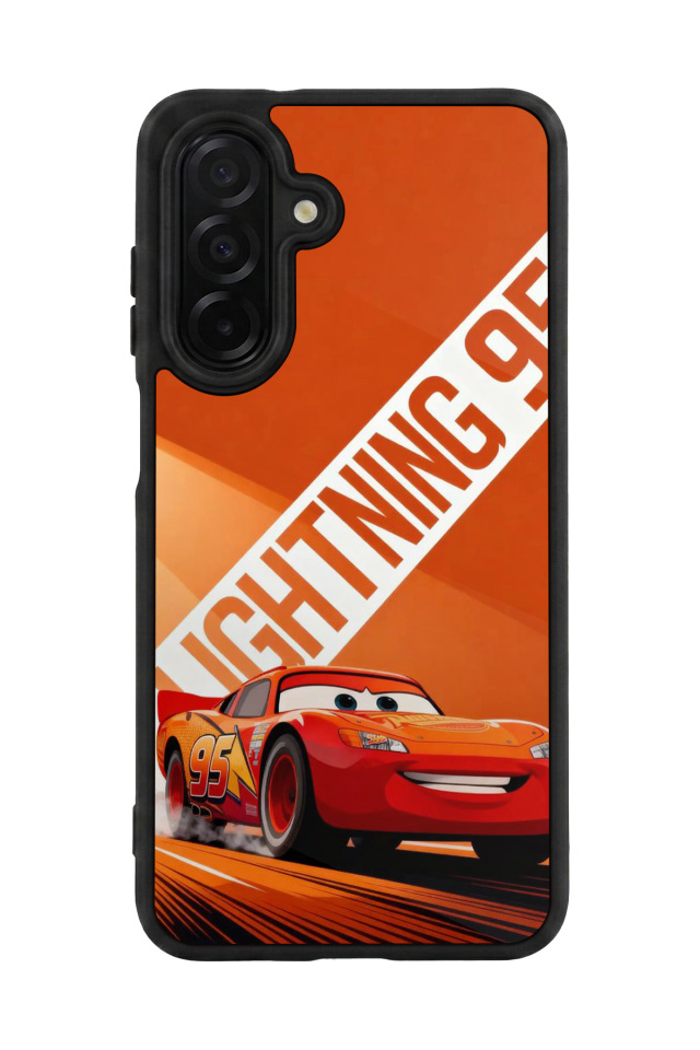 Samsung Galaxy A56 Uyumlu Şimsek McQueen Tasarımlı Glossy Premium Kılıf