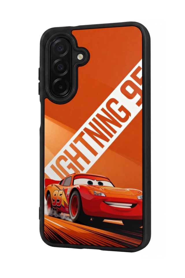 Samsung Galaxy A56 Uyumlu Şimsek McQueen Tasarımlı Glossy Premium Kılıf