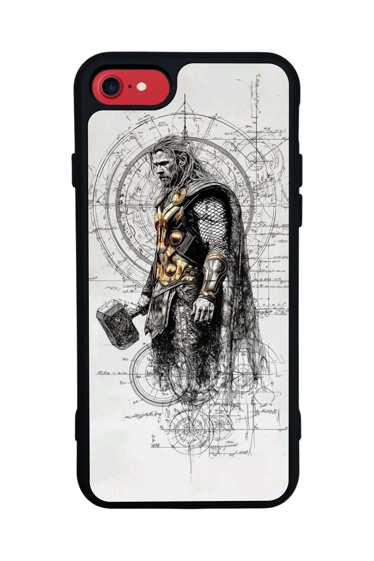 iPhone 8 Uyumlu Thor Tasarımlı Glossy Premium Kılıf