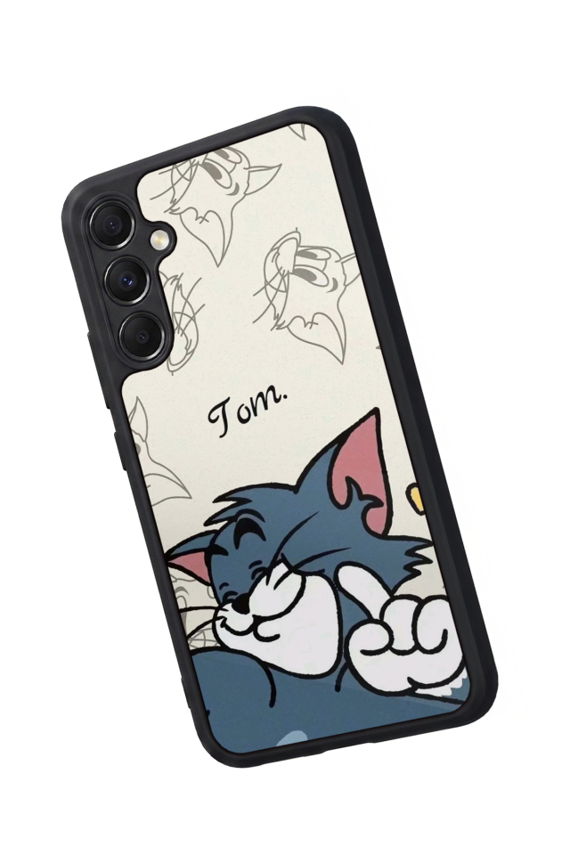 Samsung Galaxy A34 Uyumlu Tom And Jerry Tasarımlı Glossy Premium Kılıf