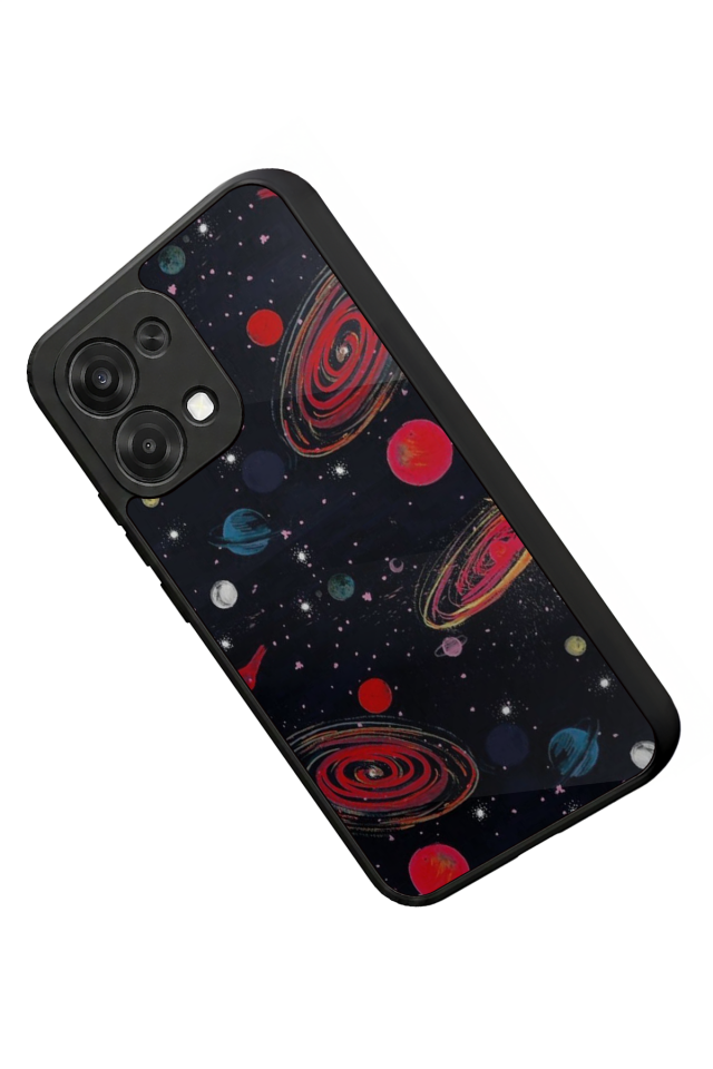 Oppo A6 Pro Uyumlu Uzay Tasarımlı Glossy Premium Kılıf