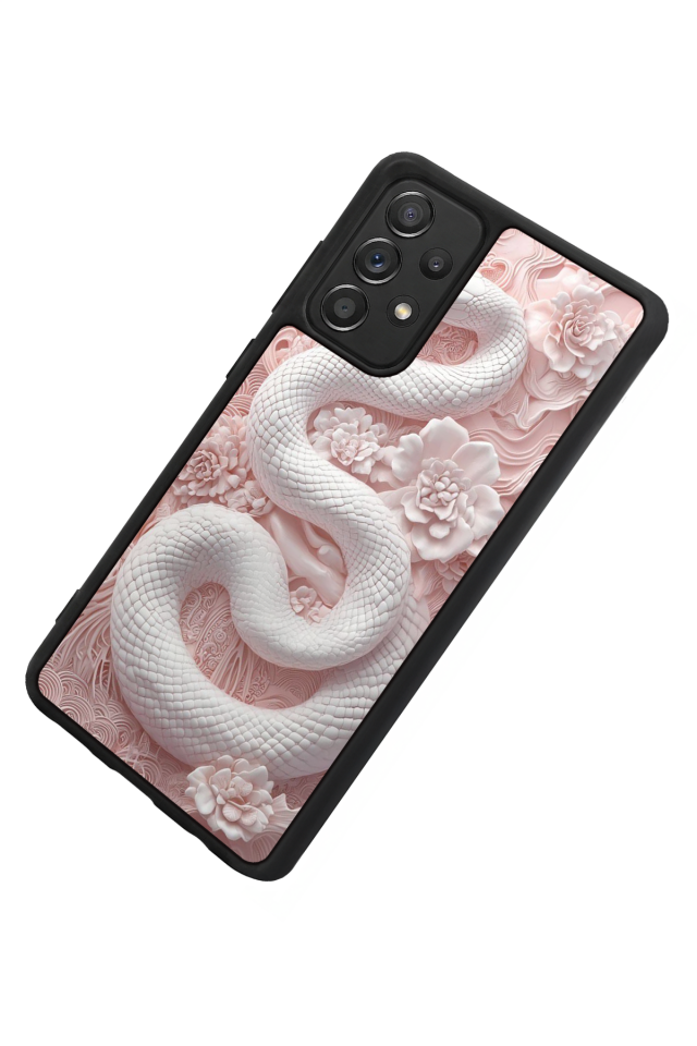 Samsung Galaxy A72 Uyumlu Yılan Tasarımlı Glossy Premium Kılıf