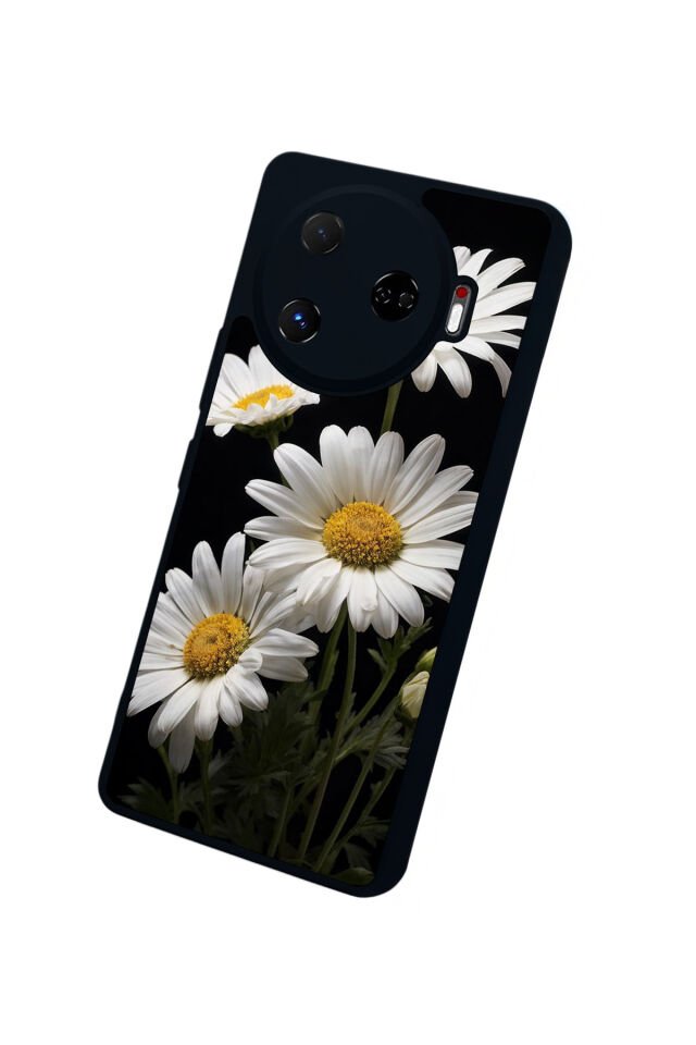 Tecno Camon 30 Pro Uyumlu Papatya Tasarımlı Glossy Premium Kılıf