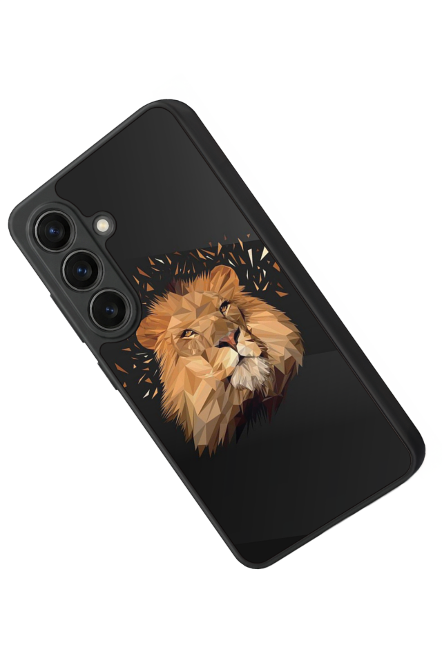 Samsung Galaxy S26 Uyumlu Aslan Tasarımlı Glossy Premium Kılıf