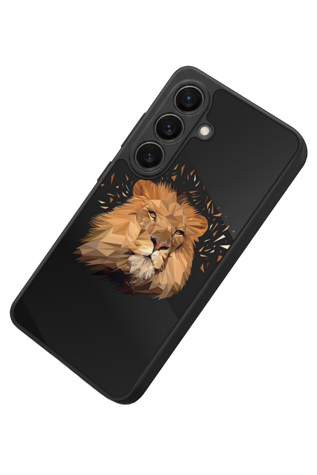 Samsung Galaxy S26 Uyumlu Aslan Tasarımlı Glossy Premium Kılıf