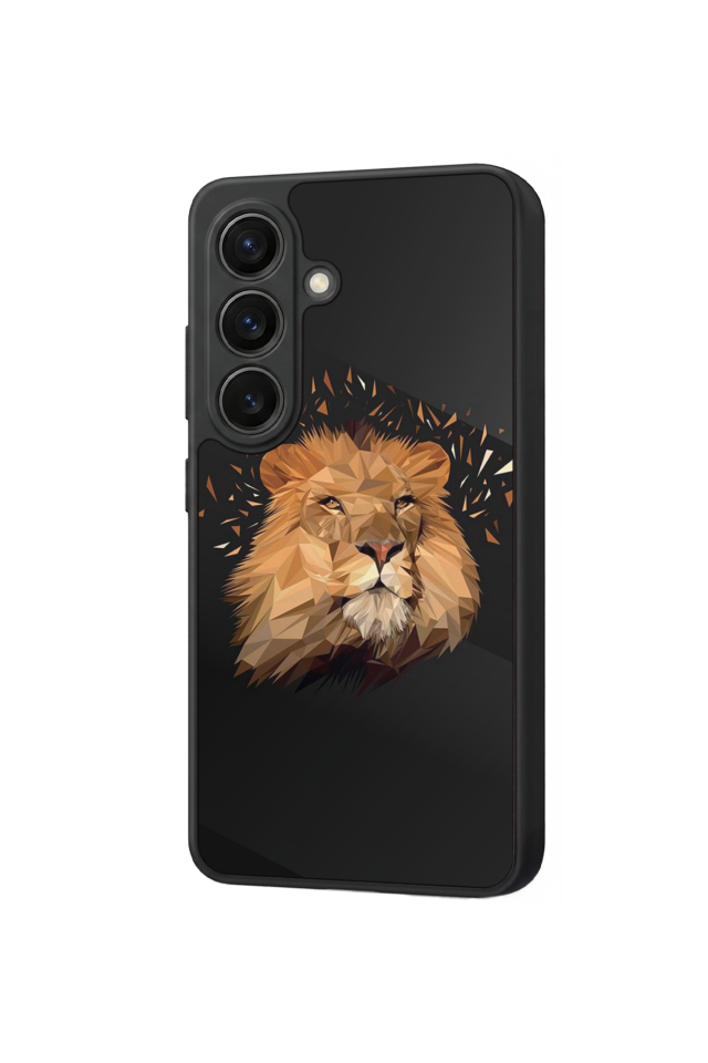 Samsung Galaxy S26 Uyumlu Aslan Tasarımlı Glossy Premium Kılıf