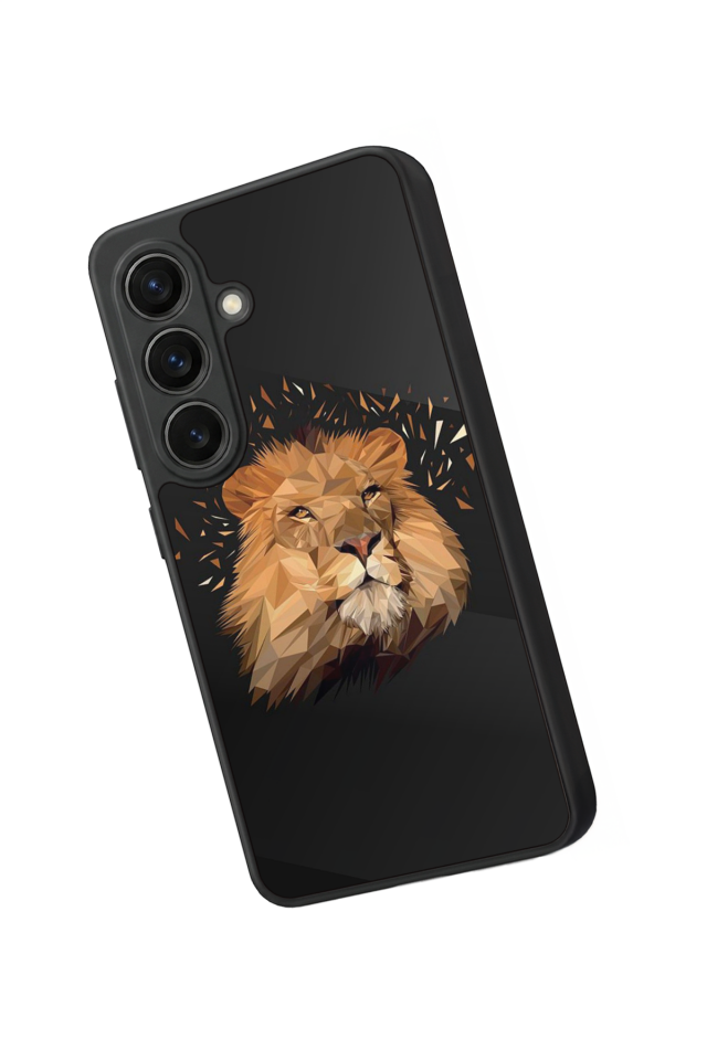 Samsung Galaxy S26 Uyumlu Aslan Tasarımlı Glossy Premium Kılıf