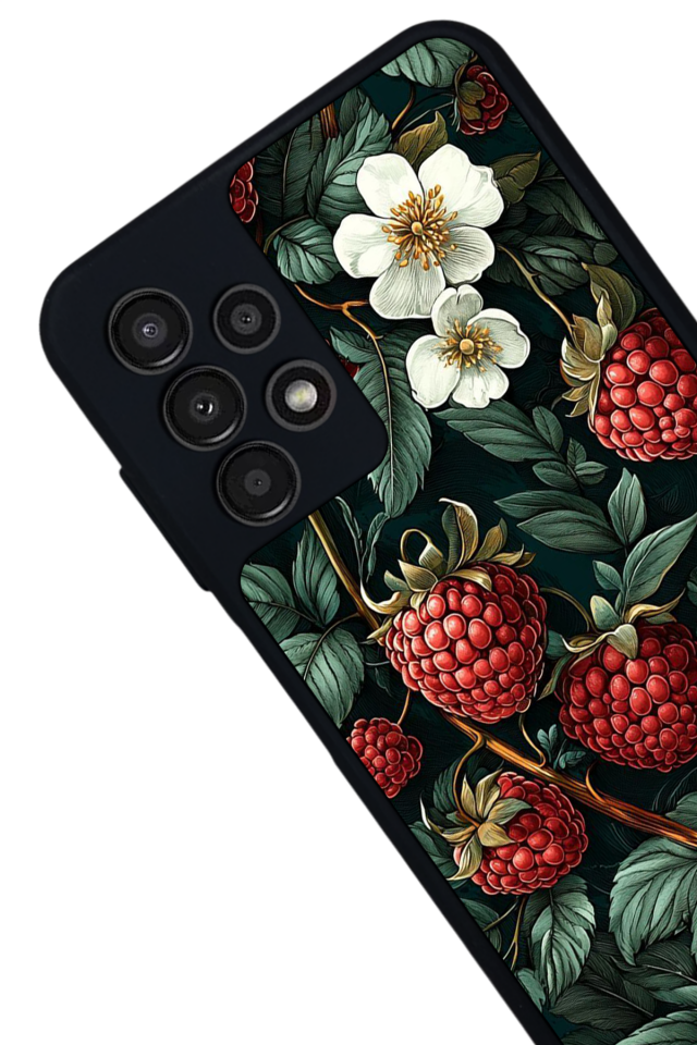 Samsung Galaxy A13 Uyumlu Botanik Tasarımlı Glossy Premium Kılıf