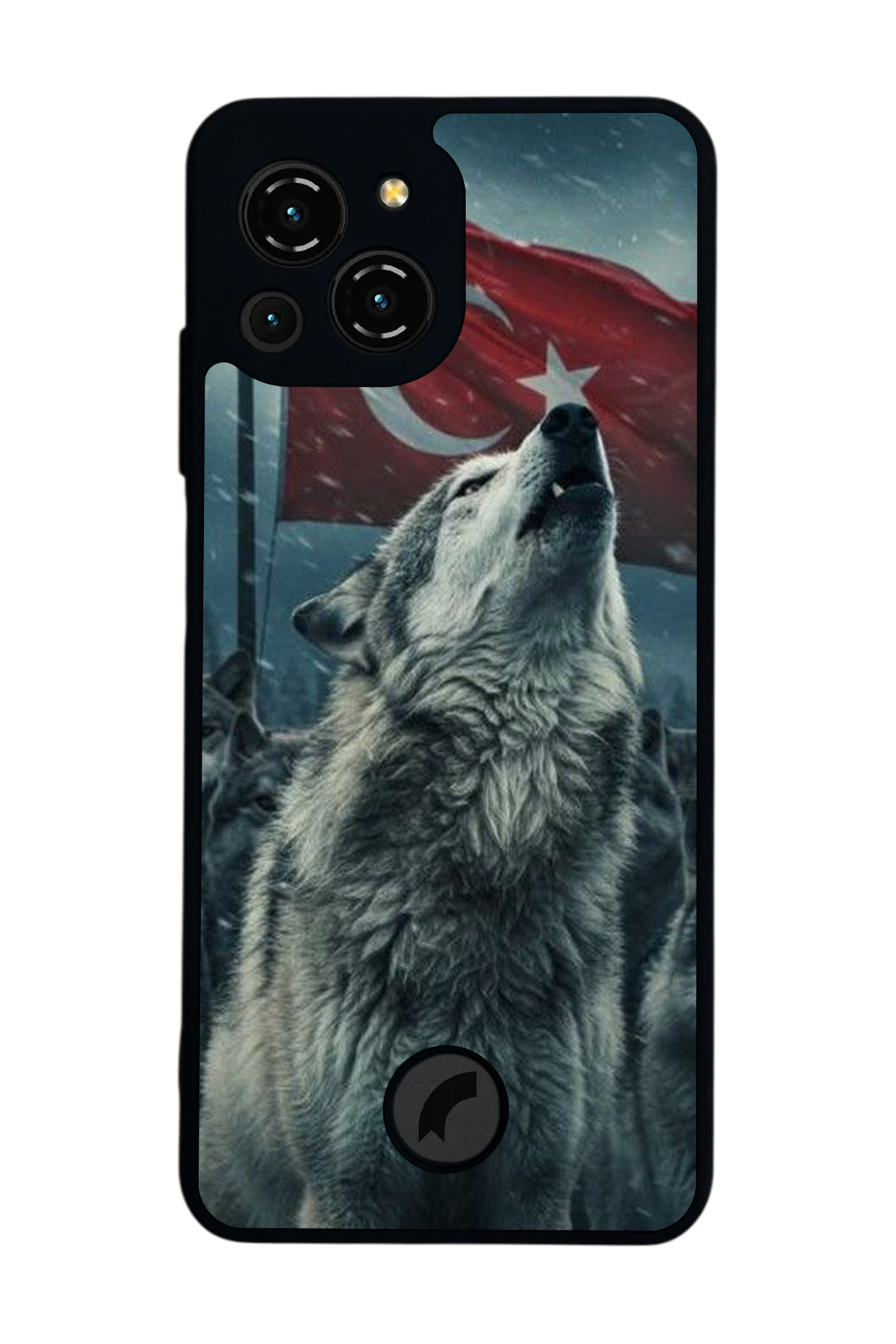 Reeder S23 Pro Max Uyumlu Bozkurt Tasarımlı Glossy Premium Kılıf