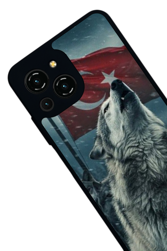 Reeder S23 Pro Max Uyumlu Bozkurt Tasarımlı Glossy Premium Kılıf