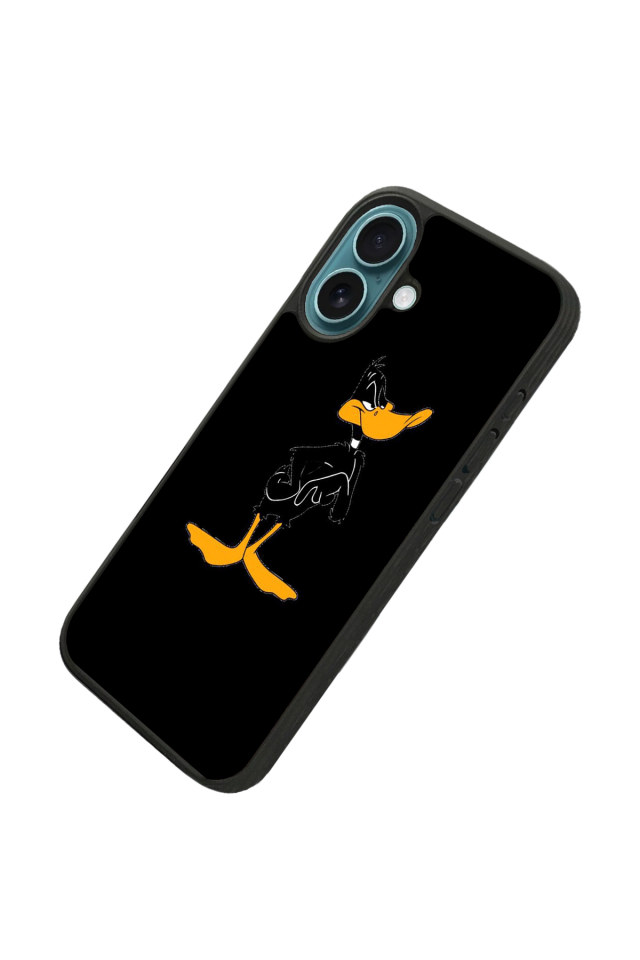 iPhone 16 Uyumlu Daffy duck Tasarımlı Glossy Premium Kılıf